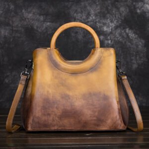 Leather hand-painted